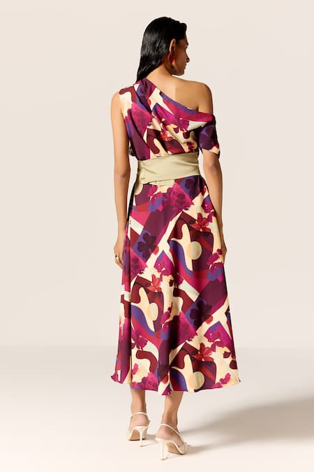 Manika Nanda Vela Printed Flared Dress 