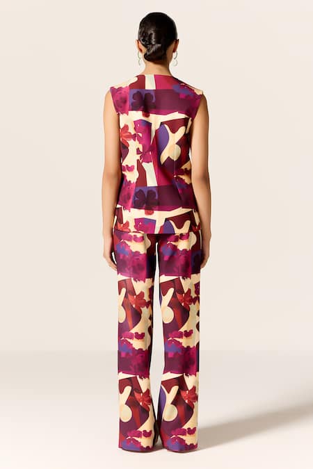 Manika Nanda Multicolor Orion Waistcoat Set 