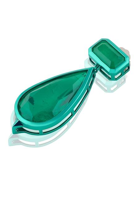 Buy_Isharya_Green Enchanted Trail Dangler Earrings_Online_at_Aza_Fashions