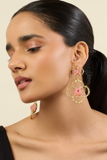 Isharya Rosé Radiance Dangler Earrings 