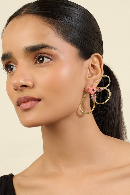 ISHARYA Petal Dusk Stud Earrings 