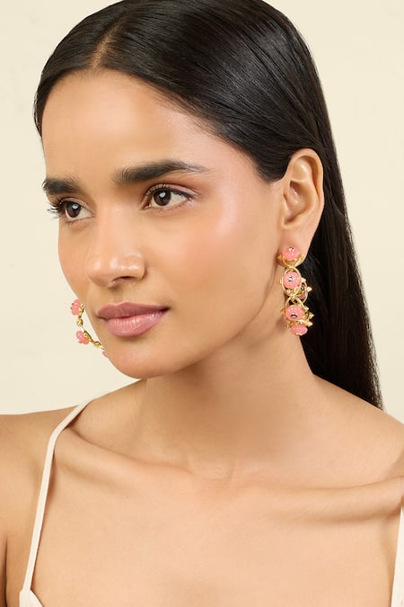 ISHARYA Twilight Bloom Hoop Earrings 