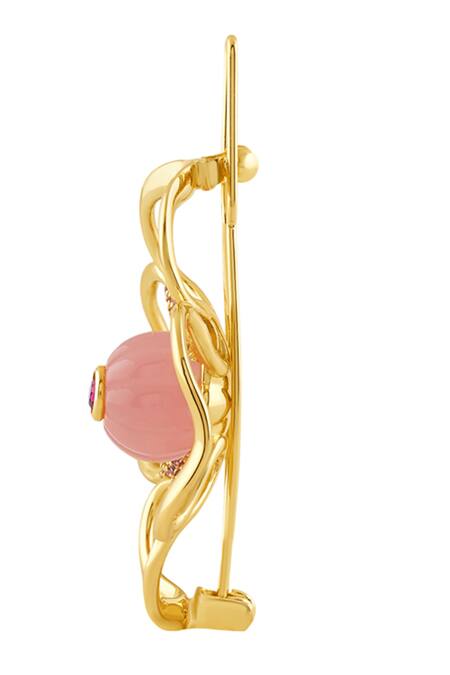 Isharya Pink Beads Whimsical Blossom Hair Clip Online at Aza Fashions Isharya_Pink Beads Whimsical Blossom Hair Clip _Online_at_Aza_Fashions