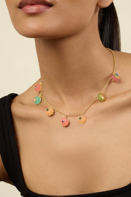 ISHARYA Whimsical Garden Charm Necklace 