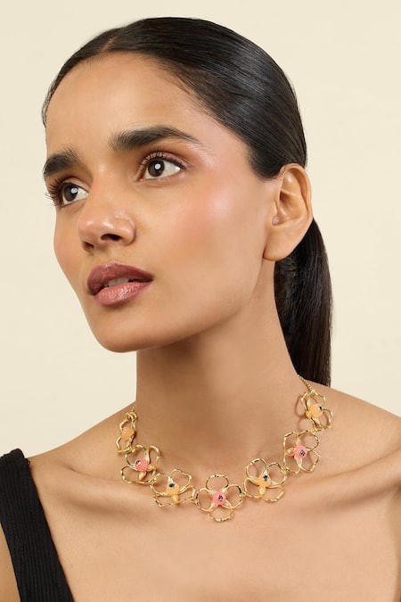 ISHARYA Garden Bloom Choker Necklace 