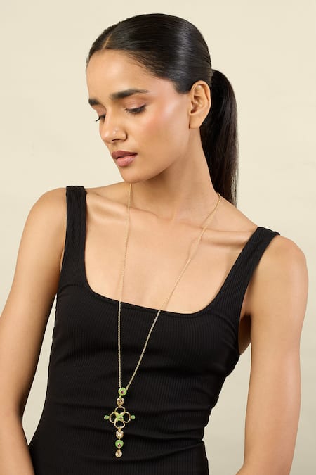 ISHARYA Rosé Garden Pendant Necklace 