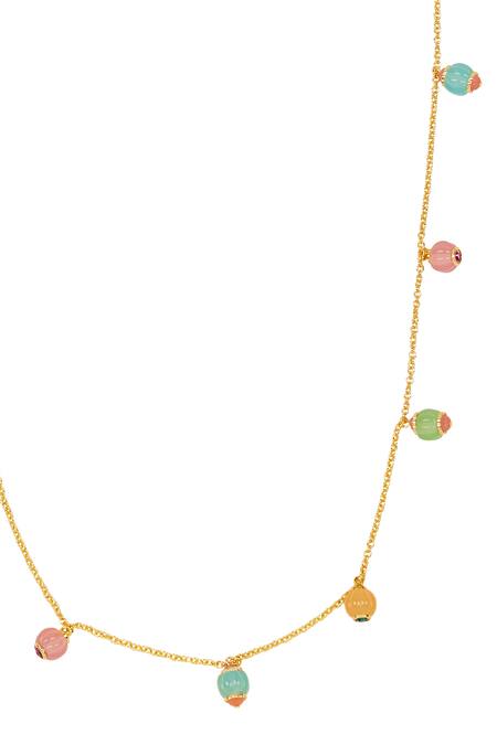 Buy Isharya Multi Color Whimsical Garden Long Necklace Online at Aza Fashions Buy_Isharya_Multi Color Whimsical Garden Long Necklace _Online_at_Aza_Fashions