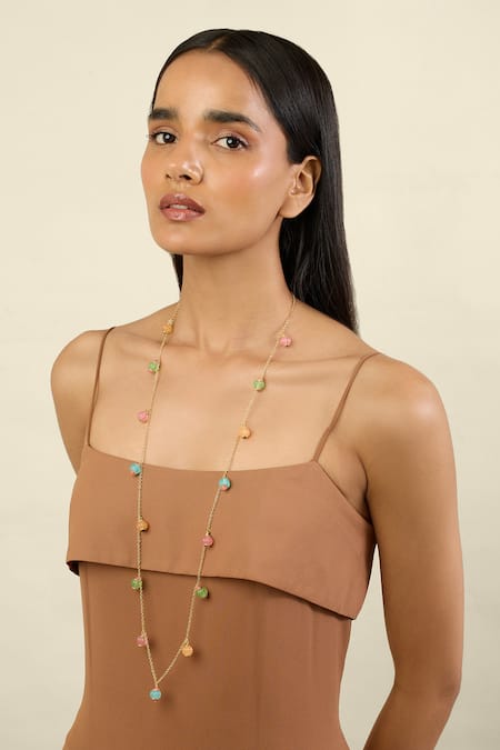 ISHARYA Whimsical Garden Long Necklace 