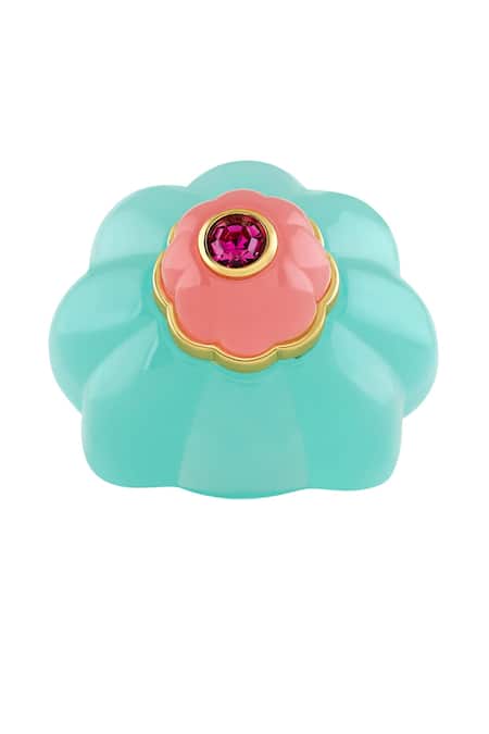 Shop Isharya Blue Dome Dream Ring at Aza Fashions Shop_Isharya_Blue Dome Dream Ring _at_Aza_Fashions