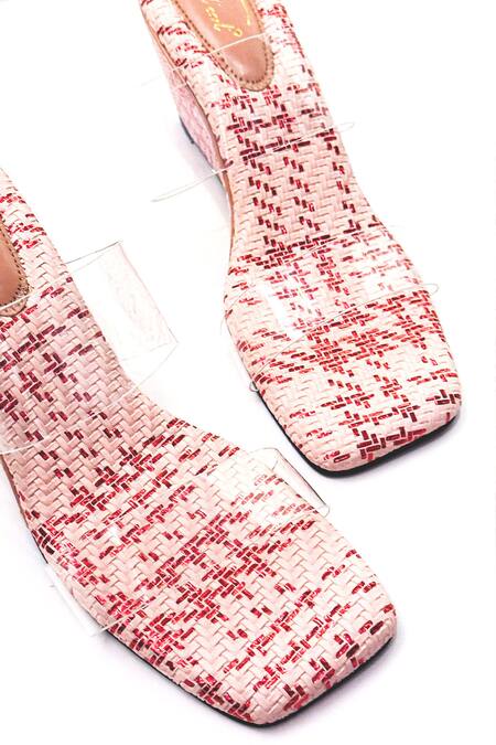 Buy_Soleart_Pink Beads Designer Glinda Wedge Heels _Online_at_Aza_Fashions