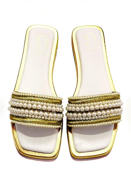 Soleart Designer Pearl Lustre Flats 