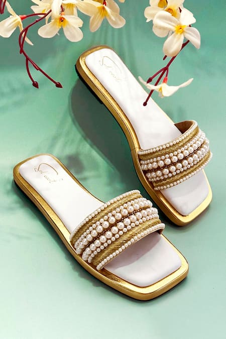 Soleart Designer Pearl Lustre Flats 