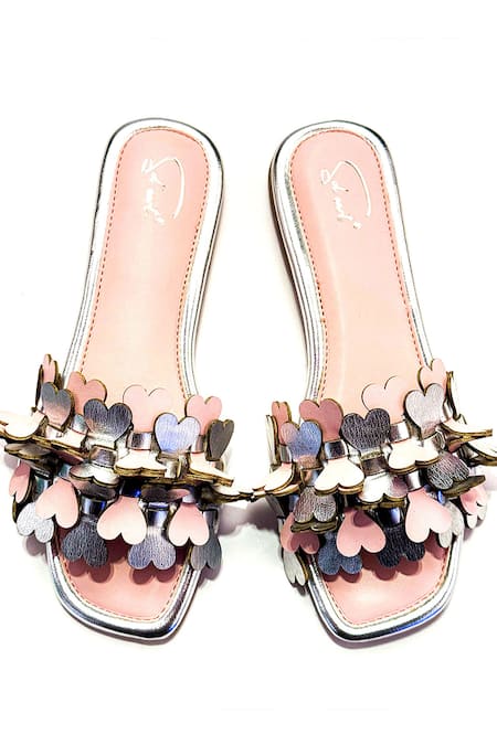 Soleart Heart Embellished Designer Flats 
