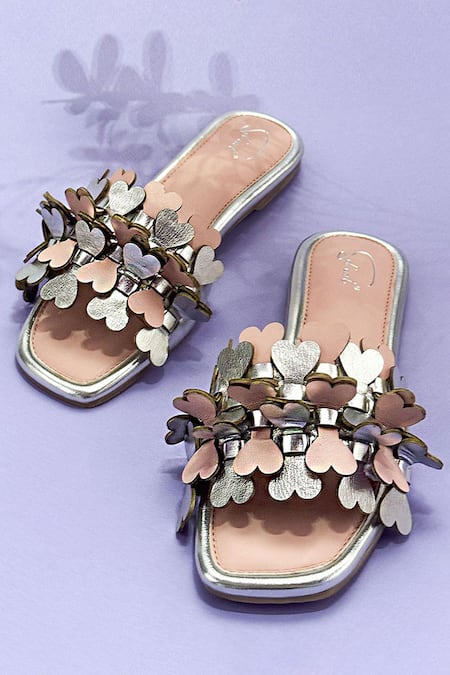 Soleart Heart Embellished Designer Flats 