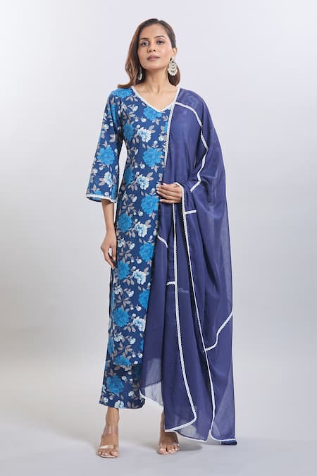 Samyukta Singhania Printed Cotton Kurta Set 