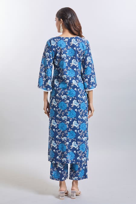 Samyukta Singhania Printed Cotton Kurta Set 