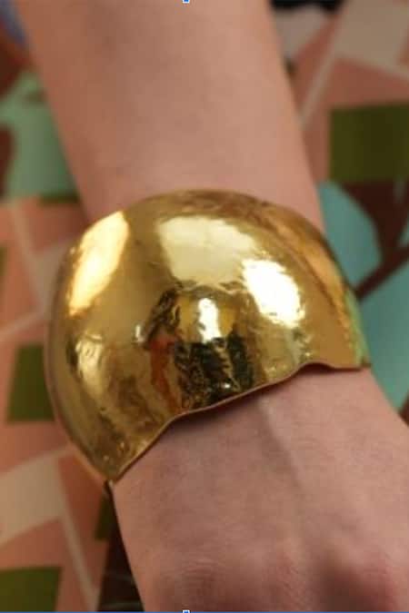 Shop Arvino Gold Plated Seraphic Cuff at Aza Fashions Shop_Arvino_Gold Plated Seraphic Cuff _at_Aza_Fashions