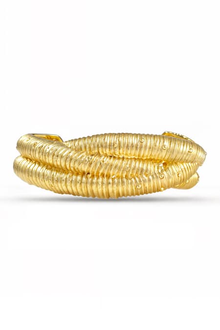 Arvino Braided Horizon Cuff Bracelet 