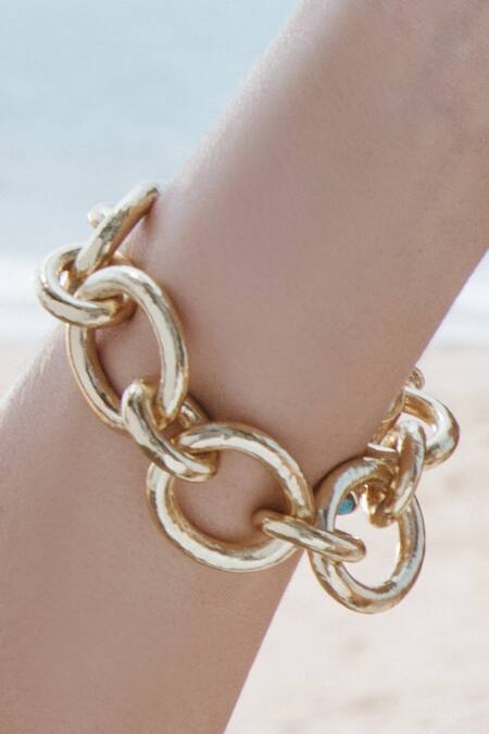 Shop_Arvino_Gold Plated Soleil Heirloom Bracelet _Online_at_Aza_Fashions