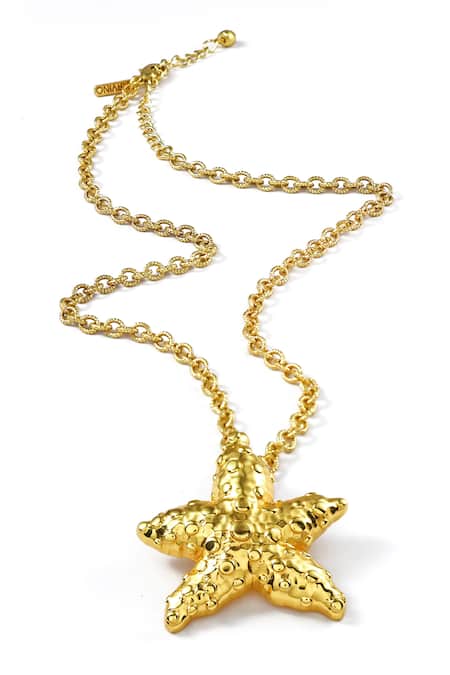 Arvino Seaside Starfish Pendant Necklace 