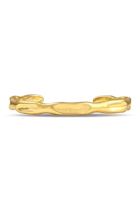 Arvino Gold Plated Sun-kissed Open Bangle Online at Aza Fashions Arvino_Gold Plated Sun-kissed Open Bangle _Online_at_Aza_Fashions
