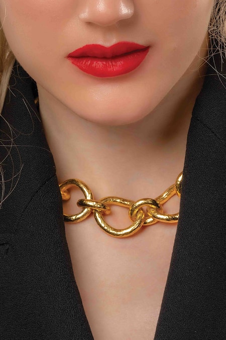 Buy_Arvino_Gold Plated Soleil Heirloom Choker Necklace 