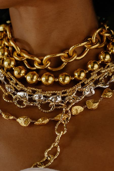 Shop_Arvino_Gold Plated Soleil Heirloom Choker Necklace 