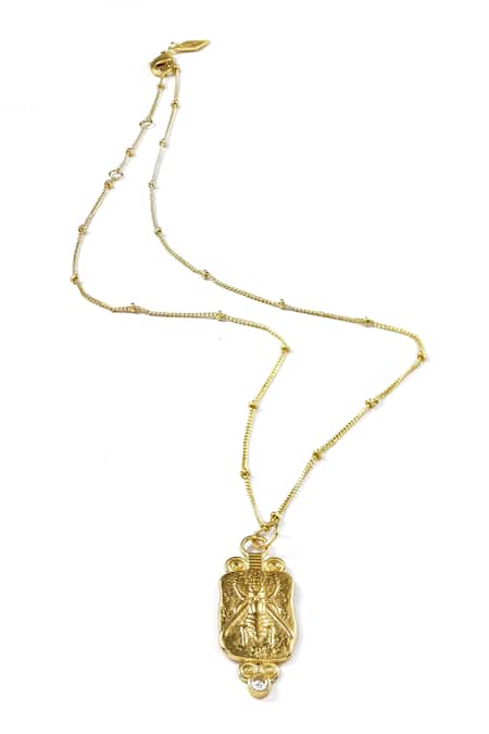 Arvino Gold Plated Nectar Pendant Necklace 