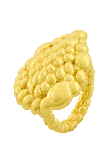 Arvino Sacred Ripple Gold Ring 