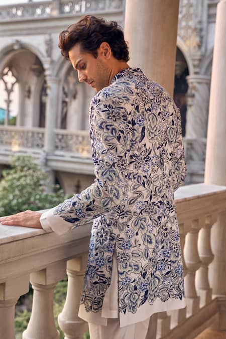 Seema Gujral Designer Silk Sherwani Set 