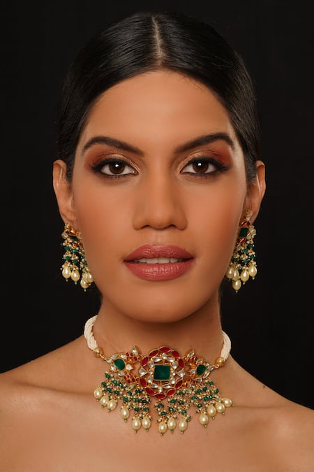 Studio6 Jewels Meenakaari Kundan Choker Set 