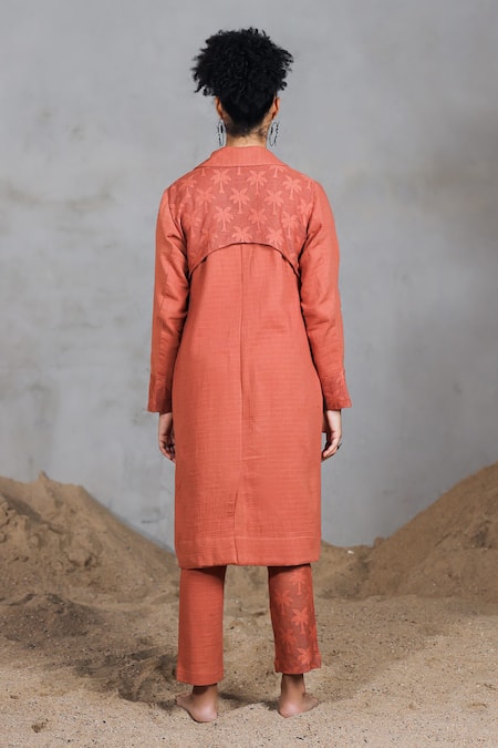 Coeur Organic Cotton Orange Pant Set 