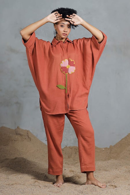Coeur Orange Organic Cotton Shirt & Pant Set 