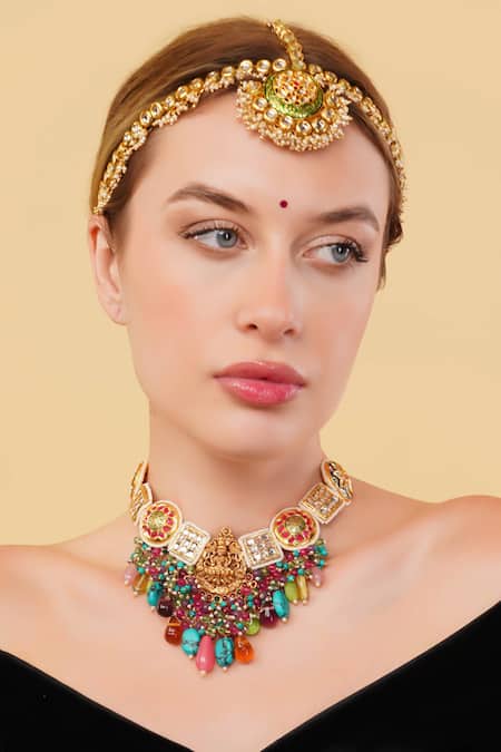 Dugran By Dugristyle Gold-Plated Sunehri Matha Patti 