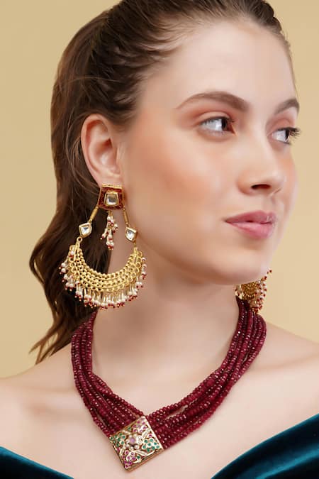 Dugran By Dugristyle Gulnaar Gold-Plated Multi Strand Necklace 