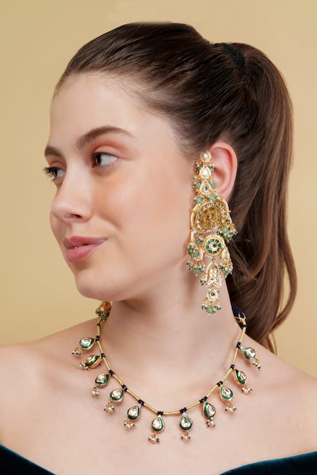 Dugran By Dugristyle Rang-e-Bahar Gold-Plated Choker Necklace 