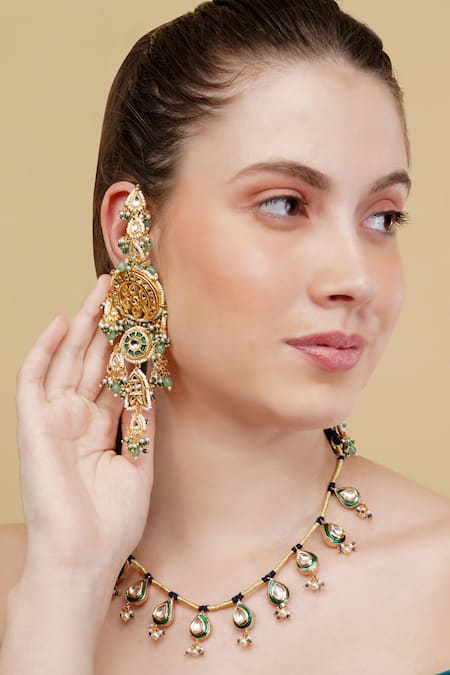 Dugran By Dugristyle Rang-e-Bahar Gold-Plated Choker Necklace 