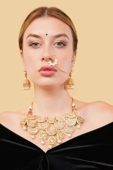 Dugran By Dugristyle Gold-Plated Designer Necklace 