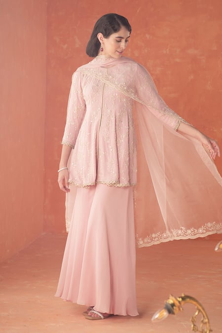 Summer by Priyanka Gupta Mirella Pink Jacket Set 