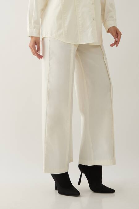 Buy Son Of A Noble Snob Off White Cotton Satin Fabric Flowers Mandarin Rosette Asymmetric Panel Shirt Online at Aza Fashions Buy_Son Of A Noble Snob_Off White Cotton Satin Fabric Flowers Mandarin Rosette Asymmetric Panel Shirt _Online_at_Aza_Fashions