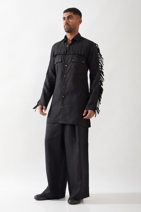 Buy Son Of A Noble Snob Black Linen Eros Kurta Set Online at Aza Fashions Buy_Son Of A Noble Snob_Black Linen Eros Kurta Set _Online_at_Aza_Fashions
