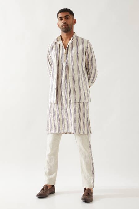Son Of A Noble Snob Ivory Linen Madox Catkin Bundi Set Online at Aza Fashions Son Of A Noble Snob_Ivory Linen Madox Catkin Bundi Set _Online_at_Aza_Fashions