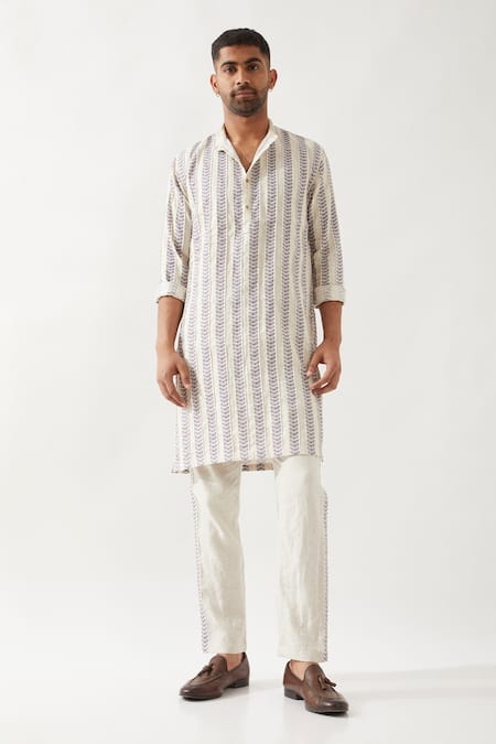 Son of A Noble Snob Printed Slim Fit Kurta Set 