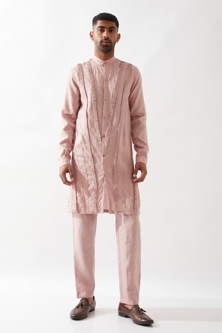 Son of A Noble Snob Kaden Plain Kurta Set 