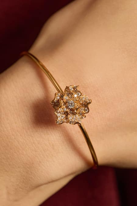 Opalina Soulful Jewellery Rosie 22k Gold Plated Bracelet 