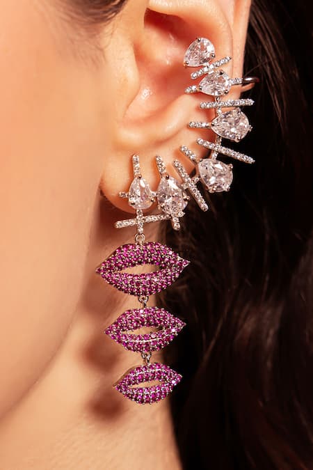 Opalina Soulful Jewellery Claret Kiss Earcuff 