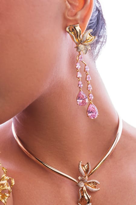 Opalina Soulful Jewellery Blossom Dangling Earrings 