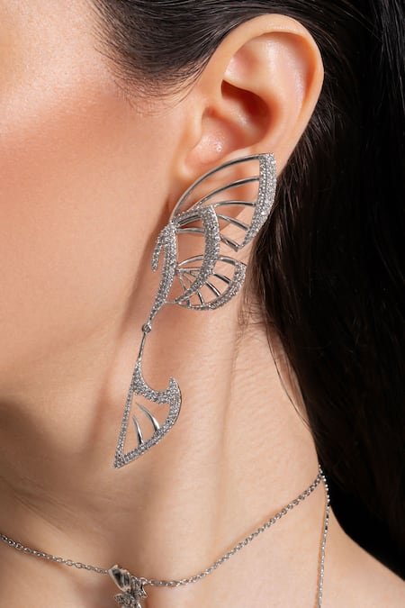 Opalina Soulful Jewellery Butterfly Bliss Silver Earcuff 