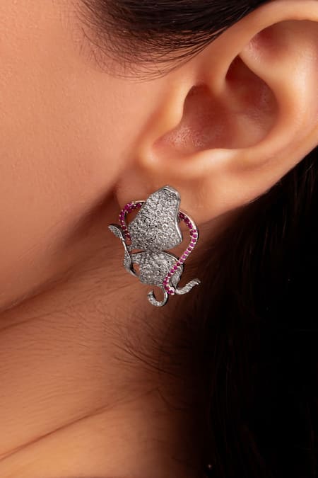 Opalina Soulful Jewellery Princess Butterfly Stud Earrings 