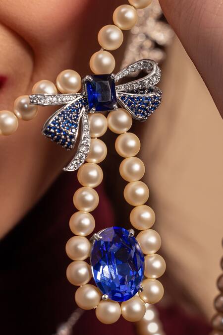 Opalina Soulful Jewellery_Blue Ribbon Luxe Necklace _Online_at_Aza_Fashions